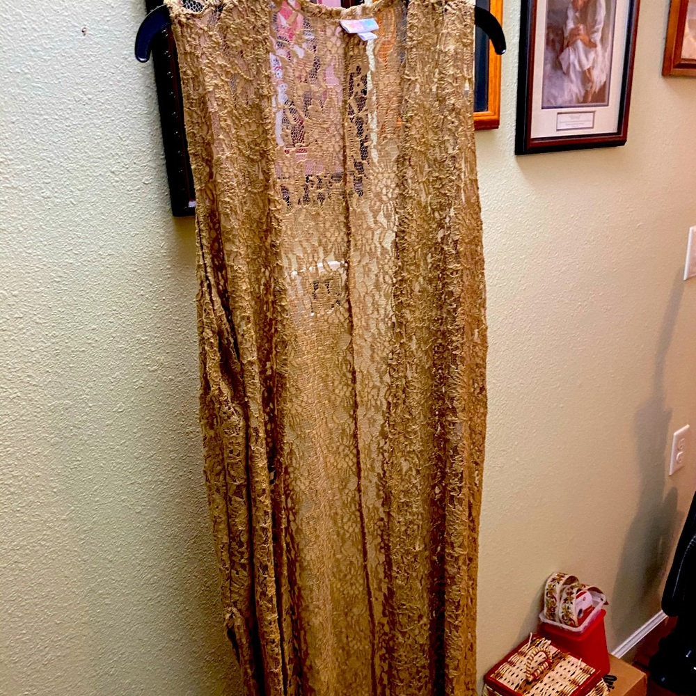 LuLaRoe beige kimono